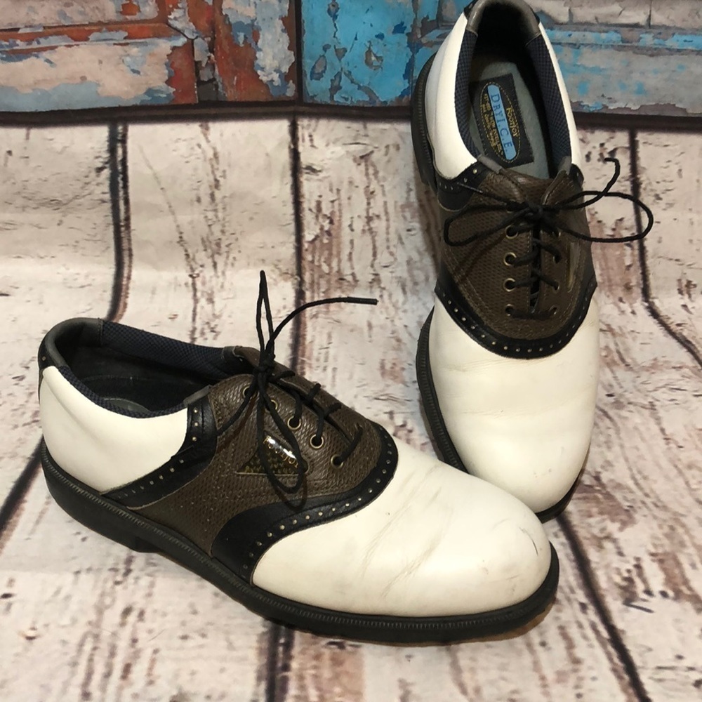 Footjoy Dry Ice Men’s Golf Shoes Leather Oxfords Size 8.5